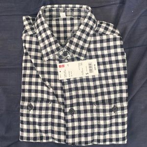 Brand new flannel with plastic bag